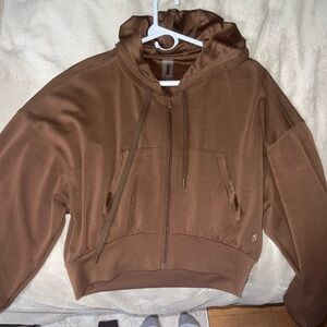 Altar’d State Athletic Brown Zip-Up